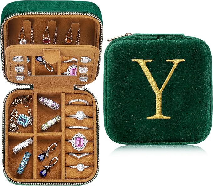 Parima Plush Velvet Travel Jewelry Case Jewelry Box by PARIMA