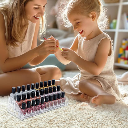 3-Tier Clear Acrylic Nail Polish Storage, Holds 24-48 Bottles, Sunglasses - Image 6