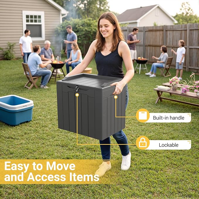 Greesum Outdoor Storage Box 31 Gallon Storage Box - Image 3