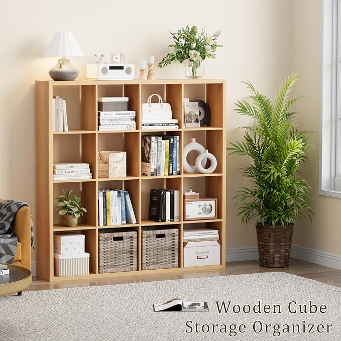 VDNEND Cube Storage Organizer Bookcase, Decorative 11 inch Open Back Cubical - Image 3