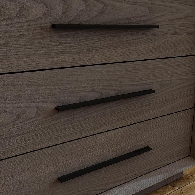 Bedside Table with 3 Drawers, Modern Side Table, Small Nightstand, Wooden Bed - Image 5