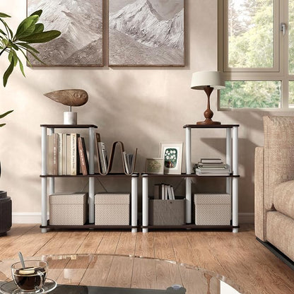 Homes: Inside + Out Apexa Modern 3-Cube Ladder Shelving Units, Collectibles - Image 13
