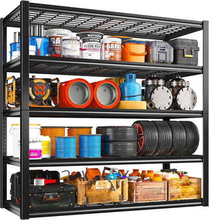REIBII 48" W Garage Shelving Heavy Duty Load 2500LBS, 5 Tier Storage Shelves - Image 3