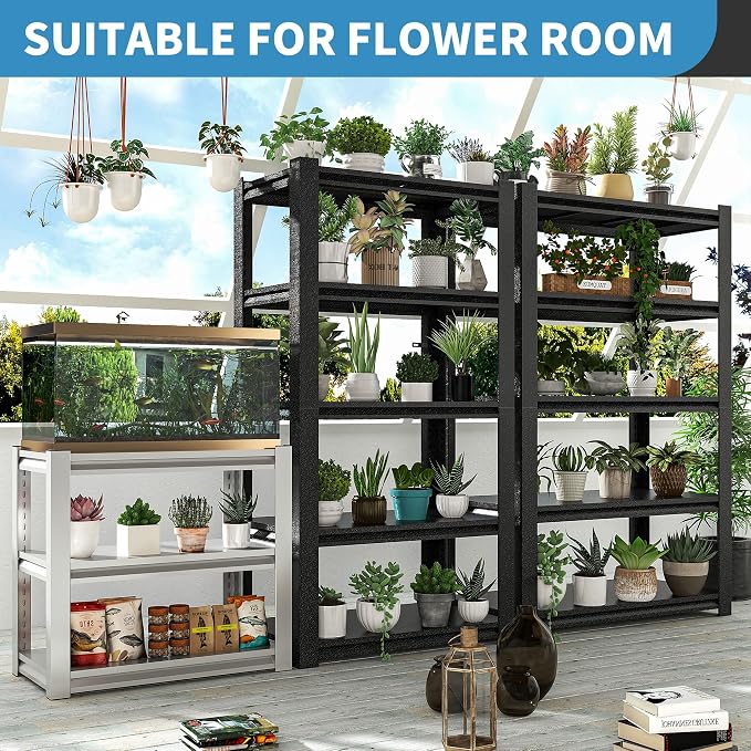 31.5" H Metal Storage Shelving, 1500LBS Heavy Duty Shelves Unit, Adjustable 3 - Image 6