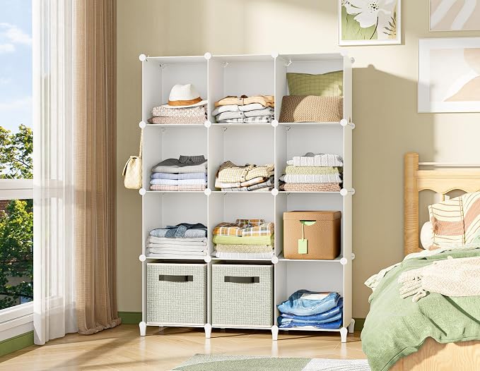Closet Organizer, 12 Cube Closet Organizers and Storage, Portable Closet - Image 2