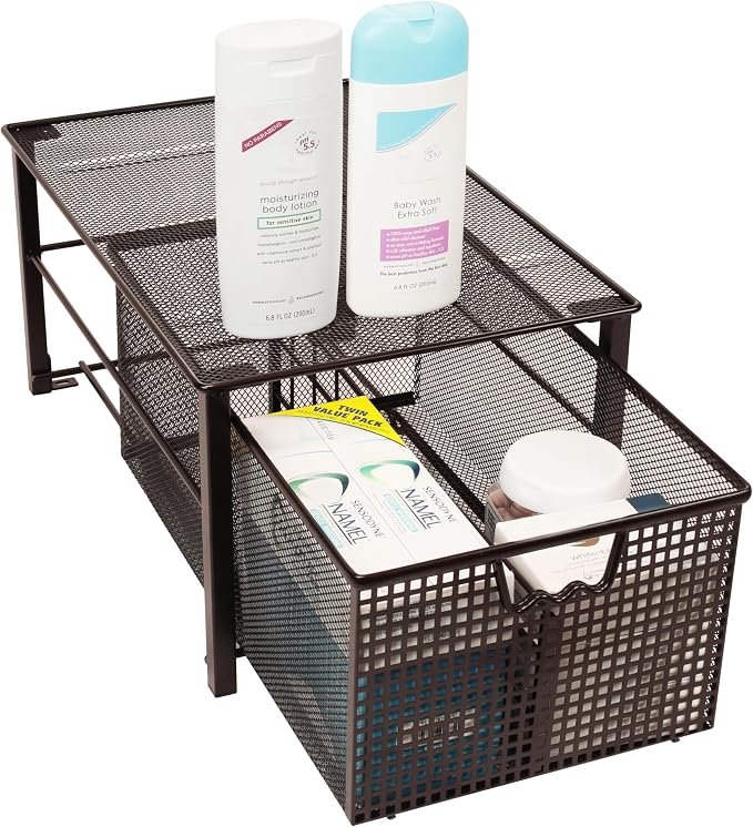 Deco Brothers Stackable Pull Out Cabinet Sliding Basket - Image 6