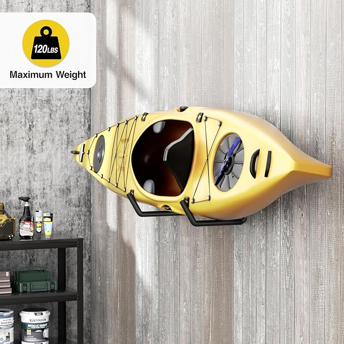 niffgaff Heavy Duty Garage Storage Hooks - 120 LB Capacity Wall Mounted Rack - Image 6