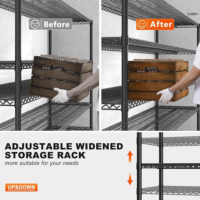 REIBII 85.7" H Storage Shelves 2998LBS Metal Shelving Unit - Image 6