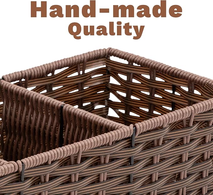 myHomeBody Wicker Basket With 3 Compartments, - Image 6