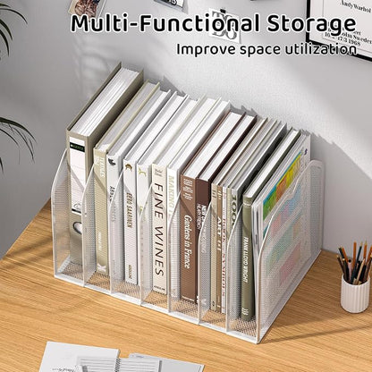 White 7-Section File Folder Organizer - Image 2
