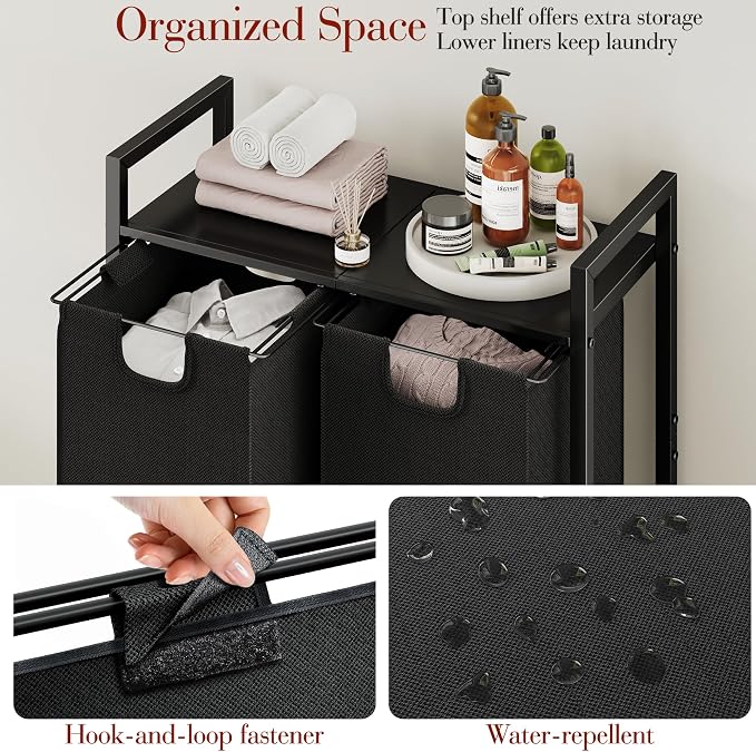 Kitstorack Laundry Basket Organizer, Laundry Hamper - Image 4