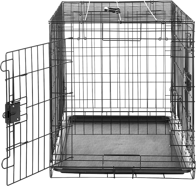 Amazon Basics - Durable, Foldable Metal Wire Dog Crate - Image 3