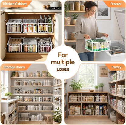Freezer Organizer Bins, Enlarged Stackable Deep Chest Freezer Organizer Bins - Image 7