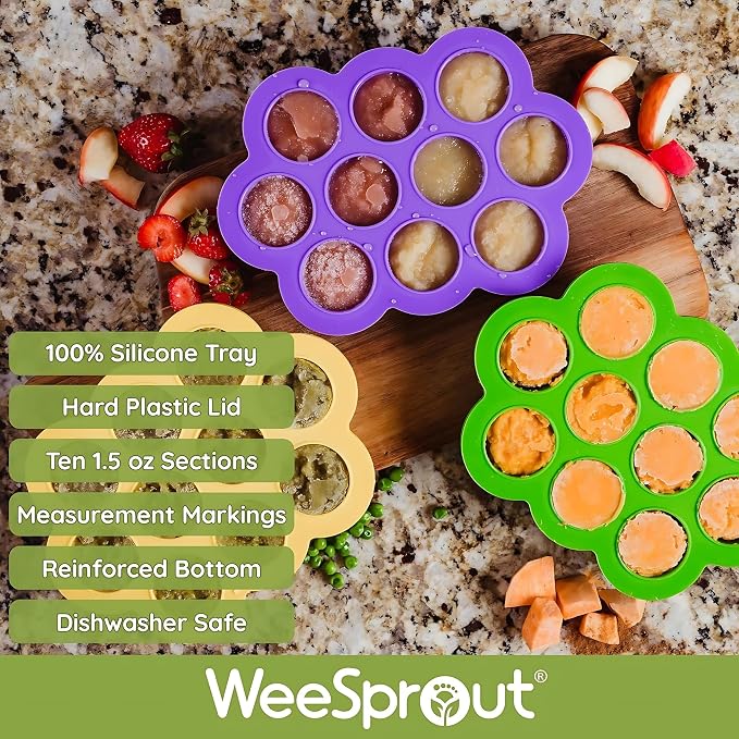 WeeSprout Silicone Baby Food Freezer Tray - Image 2