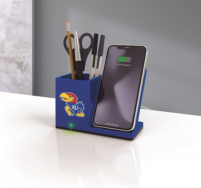 SOAR NCAA Unisex Cell Phone Wireless Charging Stand and Desktop Organizer - Image 3