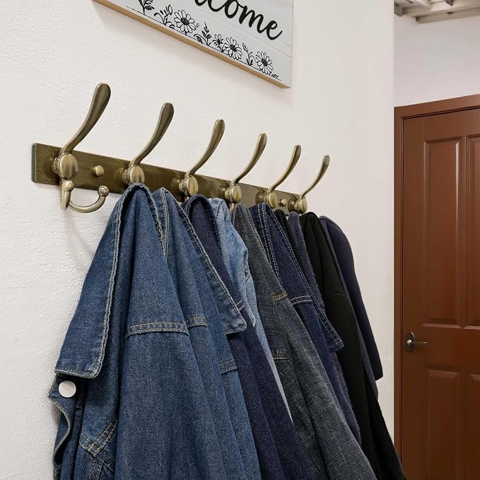 Dseap Coat Rack Wall Mount 2.0 Pro: 24” Long, 3X Tougher, Heavy Duty Stainless - Image 5