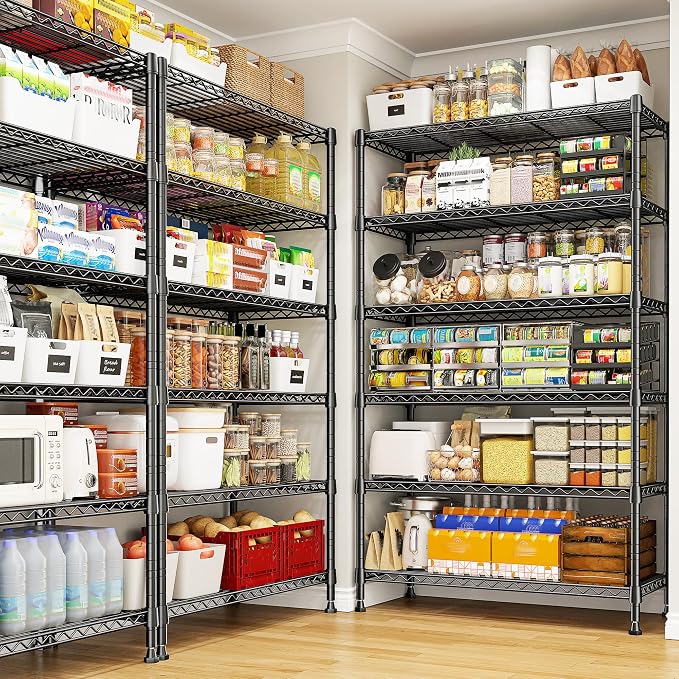 REIBII 71" H Metal Shelves 6 Tier Storage Shelves 1200LBS Adjustable Shelving - Image 2