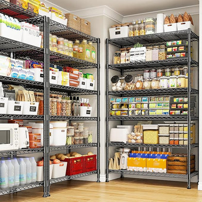 REIBII 71" H Metal Shelves 6 Tier Storage Shelves 1200LBS Adjustable Shelving - Image 2