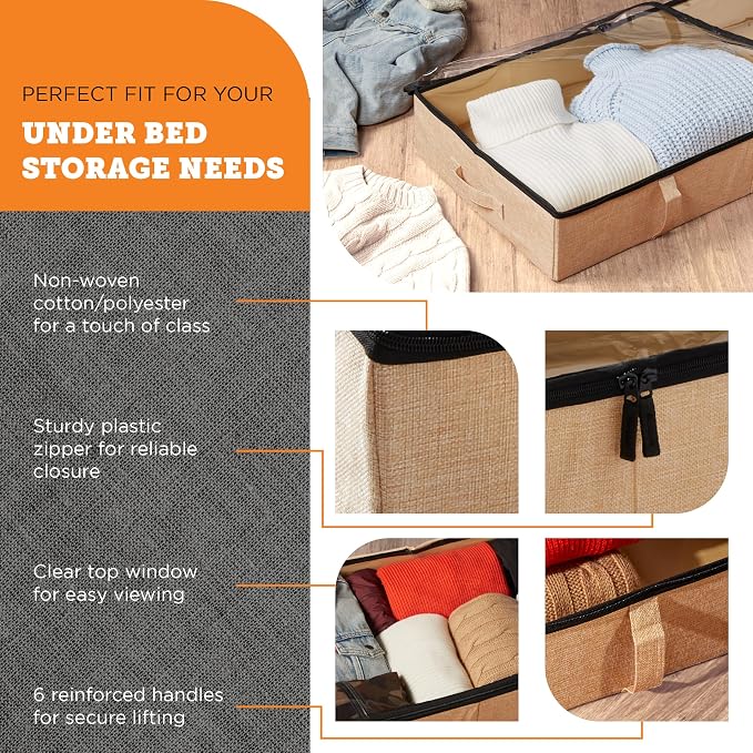 storageLAB Under Bed Storage Containers, Closet Organizers - Image 4