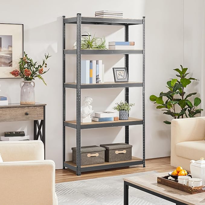 Topeakmart 5-Tier Garage Storage Shelving Unit Adjustable Metal Shelves Heavy - Image 2