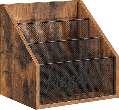 Magazine Holder, Wood Magazine Rack Floor, Mail Organizer Countertop, Magazine - Image 8