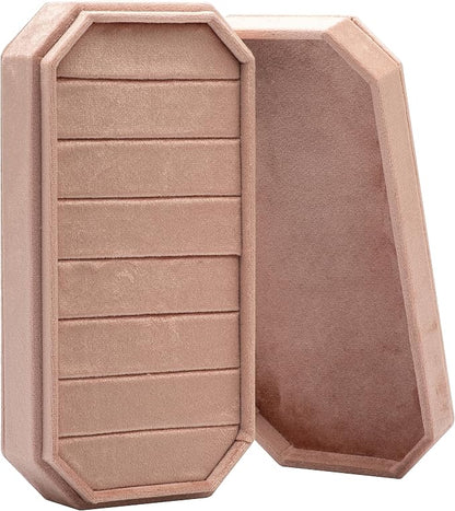 Velvet Ring Organizer Display Tray Jewelry Box Earring Holder Case - Image 4