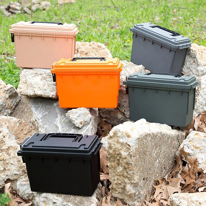 Sheffield 12626 Ammo Storage Box, Stackable .30 Cal Field Boxes, Water and Dust - Image 9