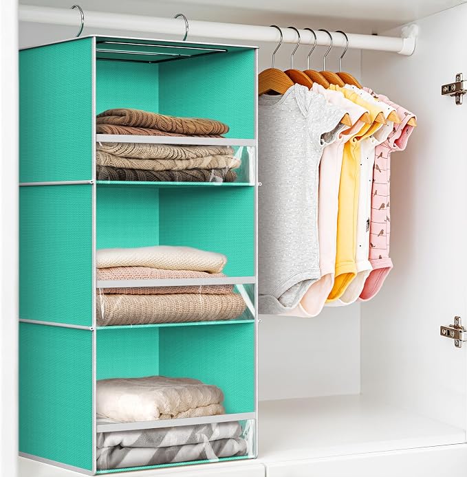 Simple Houseware 3 Shelf Hanging Closet Organizer - Image 5