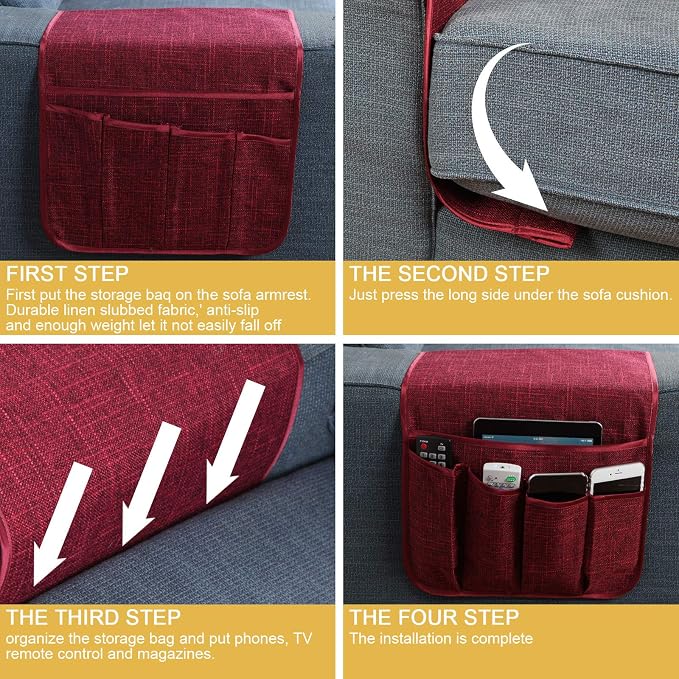 Sofa Armrest Organizer Non-Slip Remote Control Holders - Image 7
