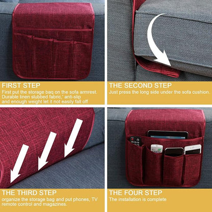 Sofa Armrest Organizer Non-Slip Remote Control Holders - Image 7