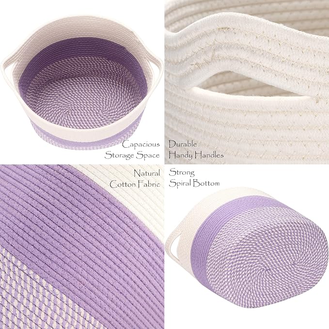 Sea Team Oval Large Cotton Rope Woven Storage Basket - Image 6