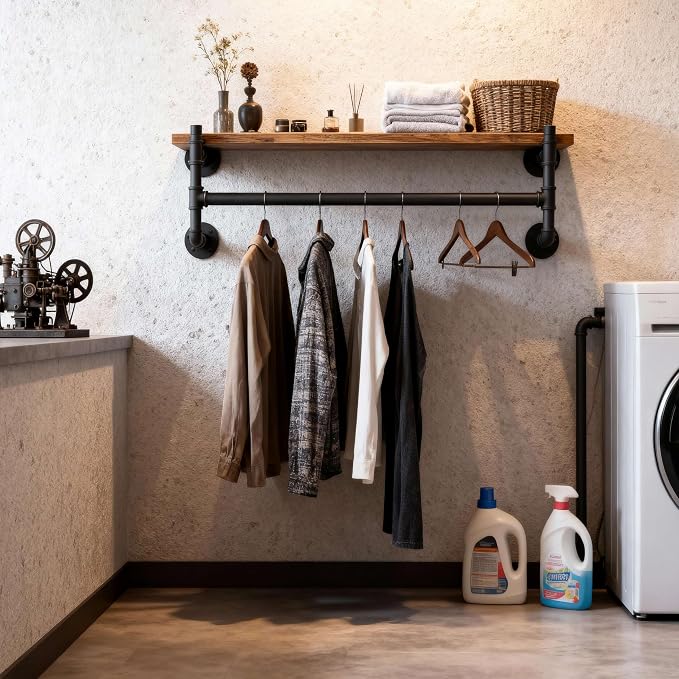 WEBI Wall Mounted Clothes Rack - Image 7