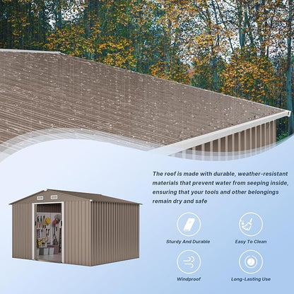 Kullavik 10FT x 8FT Outdoor Storage Shed - Image 2