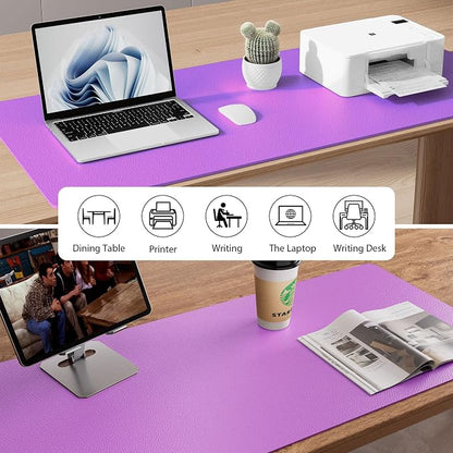 Aothia Leather Desk Pad Protector, Office Desk Mat, Large Mouse Pad, Non-Slip - Image 5