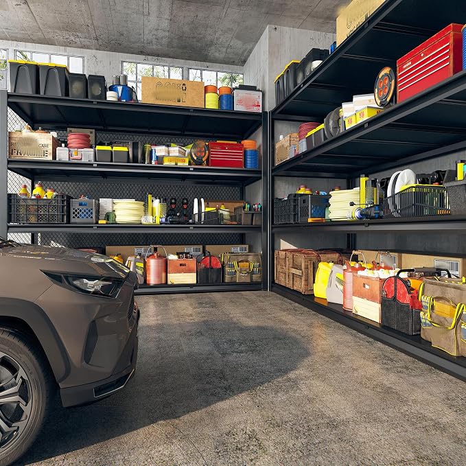 REIBII 60" W Garage Shelving, 2650LBS Heavy Duty Storage Shelves, 4 Tier - Image 7