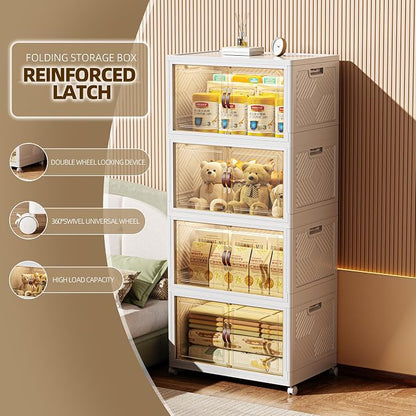 416 QT / 104 Gal Stackable Collapsible Storage Bins - Image 5