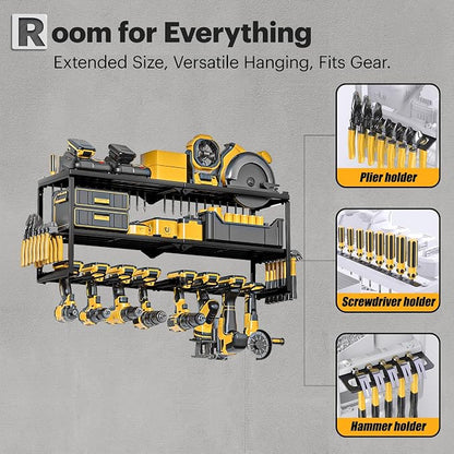 Spampur Power Tool Organizer Wall Mount, 15 Min Assembly, Maximum 150lb load - Image 4
