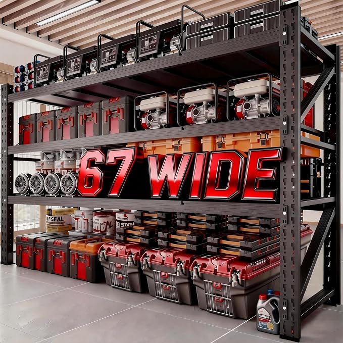 Garage Shelving, 3300 LBS Storage Shelves by Beaunatixx