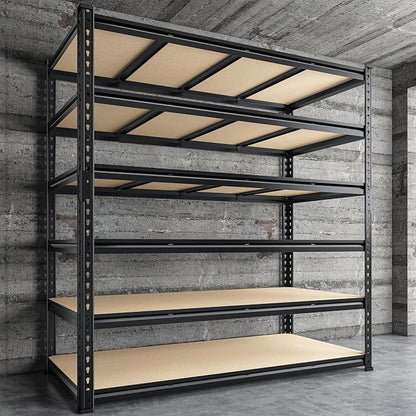 55" W Storage Shelves, 3060LBS Garage Shelving, 6-Tier Heavy Duty Shelving - Image 8