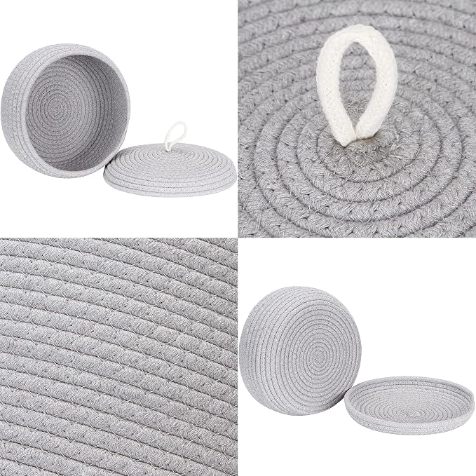 Sea Team Round Cotton Rope Storage Basket - Image 5