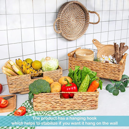 VATIMA Large Water Hyacinth Storage Baskets - Image 2