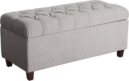 Homepop Home Decor | Tufted Ainsley Button Storage Ottoman Bench by HomePop