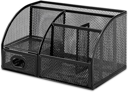 Amazon Basics Pen Holder and Desk Organizer, Office Caddy Storage, ‎9.1" x 5.9" - Image 2