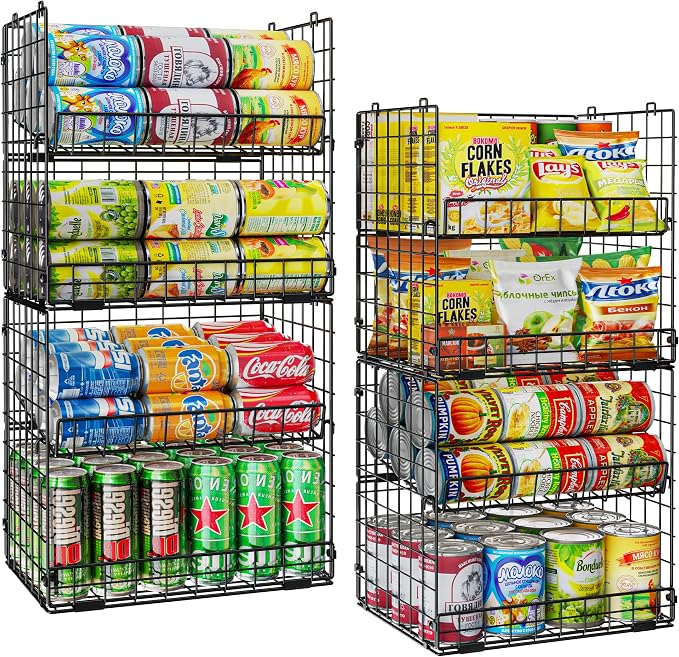 JKsmart 8-Tier XXL Stackable Wire Basket, Pantry Organizers and Storage | by JKsmart