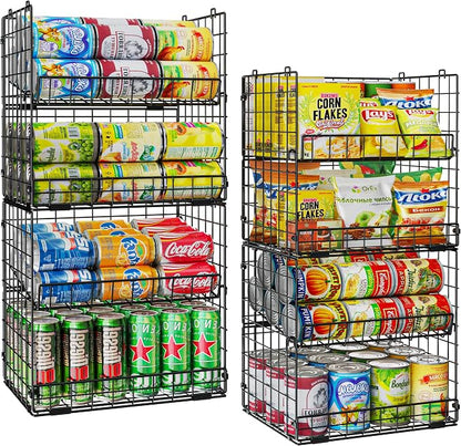 JKsmart 8-Tier XXL Stackable Wire Basket, Pantry Organizers and Storage | by JKsmart