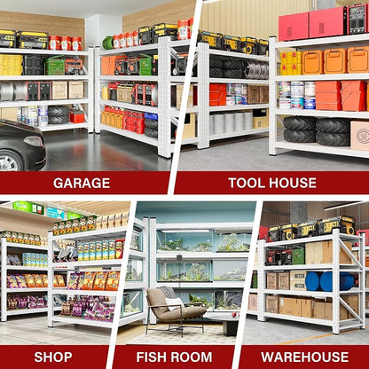 48" Wide Heavy Duty Garage Shelving Units, 3000LBS 24 Deep Storage Shelves - Image 5