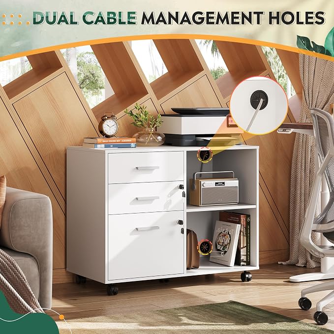 DEVAISE 3-Drawer File Cabinet - Image 3