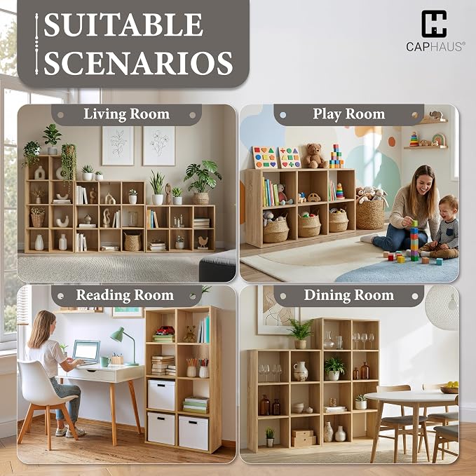 CAPHAUS Sturdy Room 11-Inch Cube Storage Organizer Shelf, - Image 6