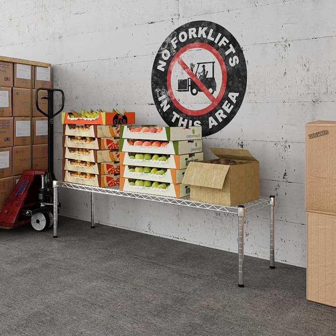14" Deep x 54" Wide x 14" Height Wire Shelving Kit | 1-Tier | NSF Commercial - Image 5