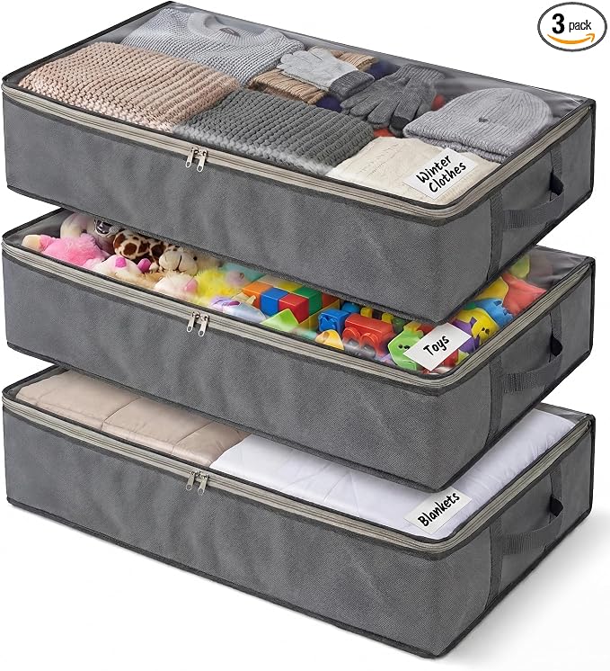 NeatNestly SmartCube Under Bed Storage Bags by NestNeatly